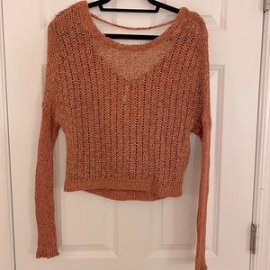 Free People Orange Sweater